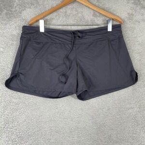 Athleta Fun Sun Short Womens Large Gray Charcoal Swim Board Shorts